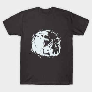 Skull Grunge White Ink T-Shirt